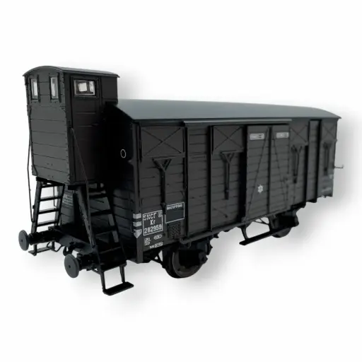 [REWB692] Wagon COUVERT OCEM 19 guérite "Sud-Ouest" REE MODELES WB692 - SNCF - HO 1/87