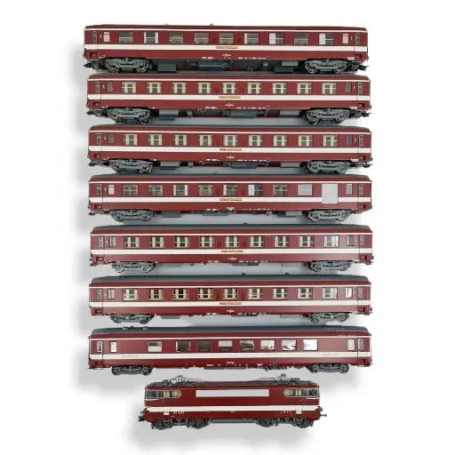 [RECM016] Set Rame Le Capitole 8 éléments - Ree Modèles CM016 - HO 1/87 - SNCF - Ep IV - Analogique - 2R