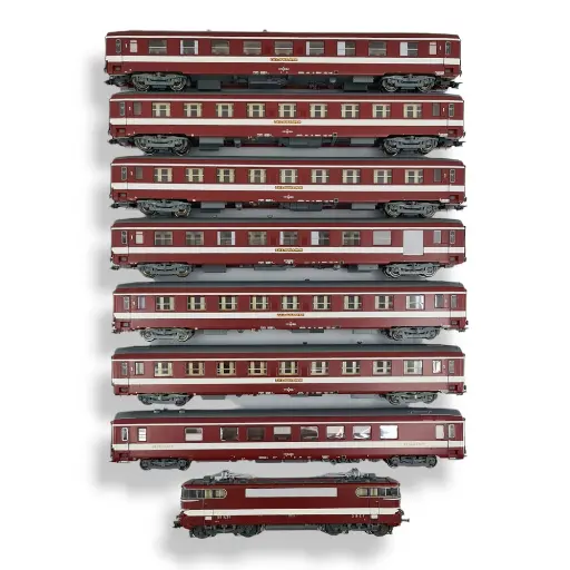 [RECM016DS] Set Rame Le Capitole 8 Matériels roulant - Ree Modèles CM016DS - HO 1/87 - SNCF - Ep IV - Digital sound - 2R