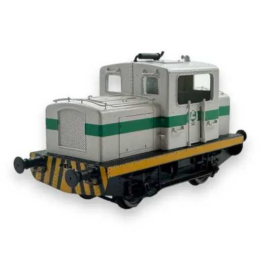 [REMB122DS] Locotracteur Moyse 32 TDE, Industriel Gris & Bande vert-Jaune - Ree Modèles MB122DS - HO 1/87 - Ex-SNCF - Ep IV-V - Digital sound - 2R