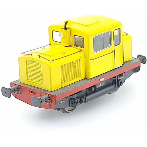 [REMB123] Locotracteur MOYSE 32 TDE, INDUSTRIEL Analogique REE MODELS MB123 - HO 1/87