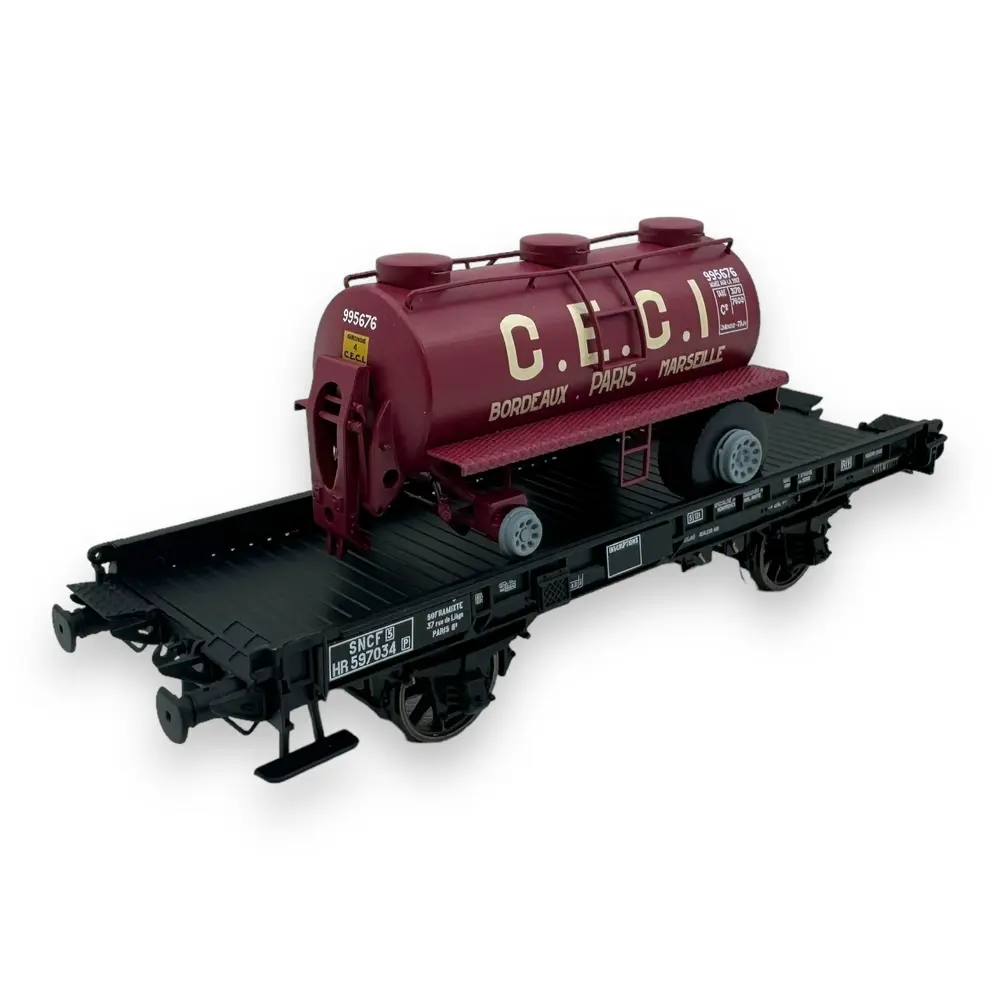 Wiking 049304 - Train De Remorque Surbaissé - Échelle 1:87 - Neuf - Made In Germany