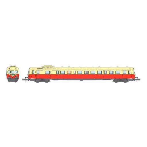 [RENW246] Autorail Diesel X-2806 "Le Cévenol" - REE MODÈLES NW-246 - N 1/160 - SNCF - EP III - 1re / 2e Classe
