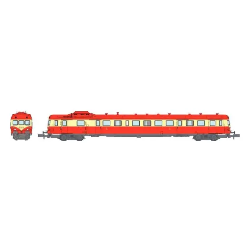 [RENW249] Autorail Diesel X-2812 - REE MODÈLES NW-249 - N 1/160 - SNCF - EP IV - Analogique - 2e Classe