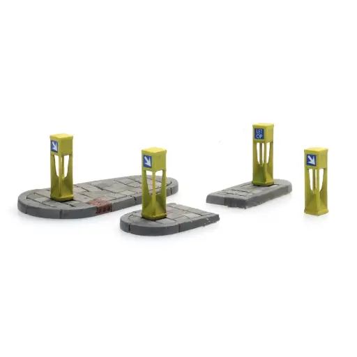 [AR387.457] 4 colonnes de circulation et 2 îlots refuges - Artitec 387.457 - HO 1/87