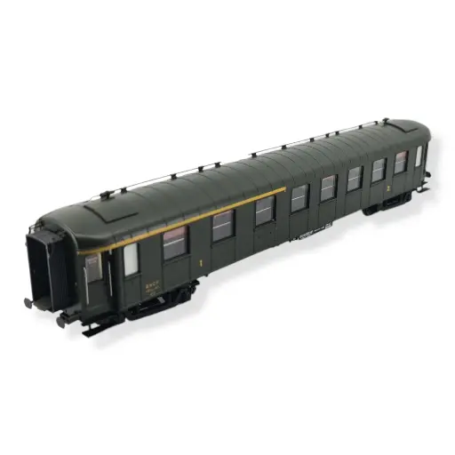 [REVB385] Voiture Voyageur OCEM RA A3B5 ex-midi verte - REE MODELES VB385 - SNCF - HO 1/87
