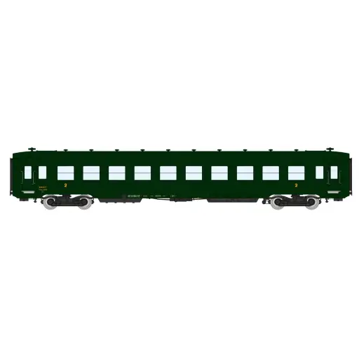 [REVB390] Une voiture DEV AO B10 U52 vert 306 - REE MODELES VB390 SNCF - HO 1/87 - Ep III
