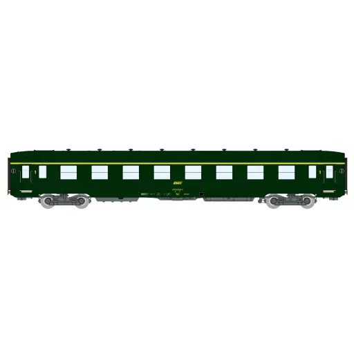 [REVB394] Une voiture DEV A8 U53 vert 301 - REE MODELES VB394 - SNCF - HO 1/87 - Ep IV