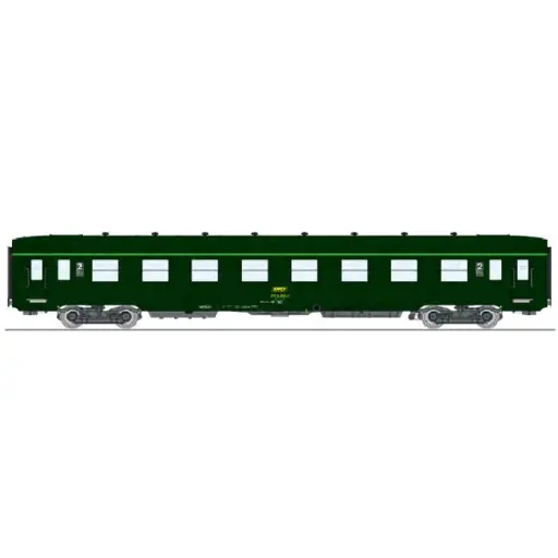 [REVB397] Une voiture DEV B8 ex-A8 U53 vert REE MODELES VB397 - SNCF - HO 1/87 - Ep IV/V