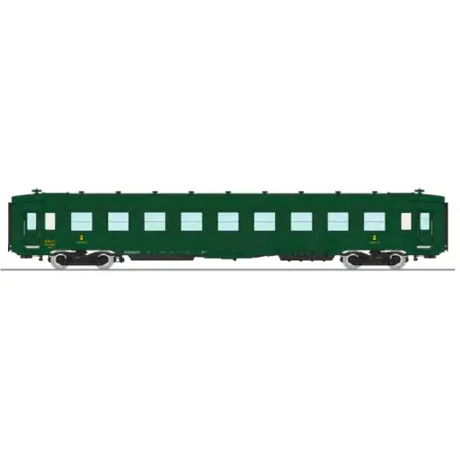 [REVB401] Voiture couchette DEV AO B9c9 myfi vert REE MODELES VB401 SNCF - HO 1/87