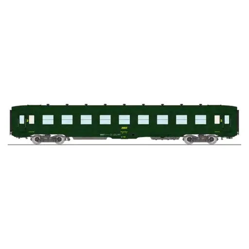 [REVB406] Une voiture couchette DEV AO B9c9 vert REE MODELES VB406 SNCF - HO 1/87 - EP IV