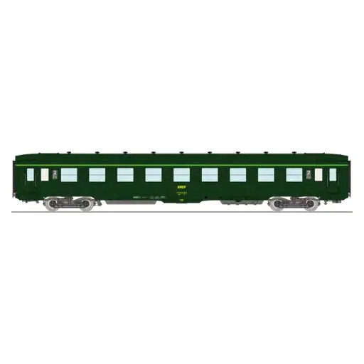 [REVB407] Voiture couchette DEV AO B9c9 vert REE MODELES VB407 SNCF - HO 1/87 - EP IV