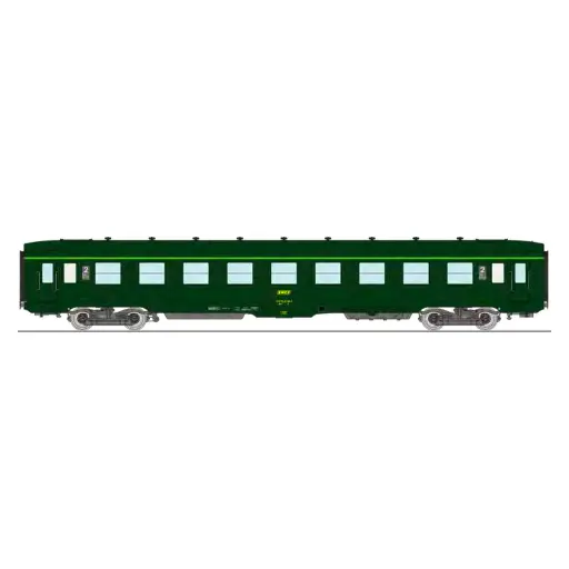 [REVB408] Voiture couchette DEV B9c9 vert REE MODELES VB408 SNCF - HO 1/87 - EP IV/V