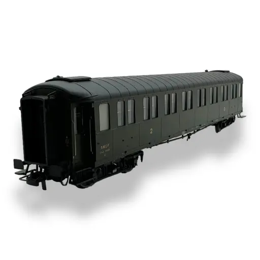 [REVB455] Voiture métallisée Ex-PLM REE Modèles VB455 vert 306 - HO 1/87 - SNCF - EP III.B