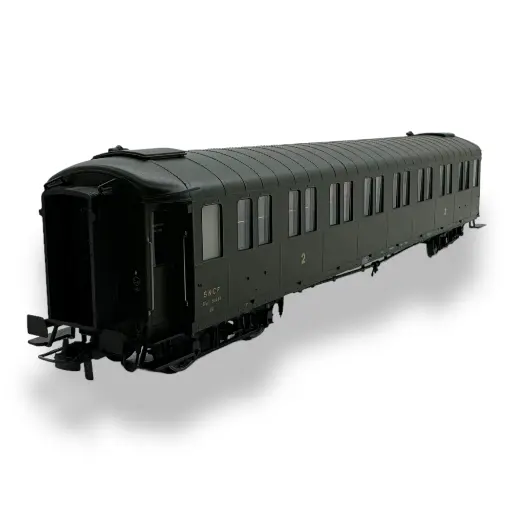 [REVB458] Voiture métallisée Ex-PLM REE Modèles VB458 vert 306 - HO 1/87 - SNCF - EP III.B