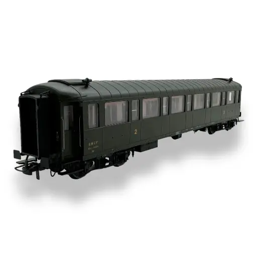 [REVB459] Voiture métallisée Ex-PLM REE Modèles VB459 vert 306 - HO 1/87 - SNCF - EP III.B
