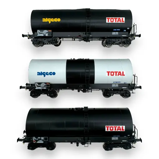 [REWB657] Set 3 wagons citernes Algeco-Total - Ree Modèles WB-657 - HO 1/87 - SNCF - EP IV/V - 2R