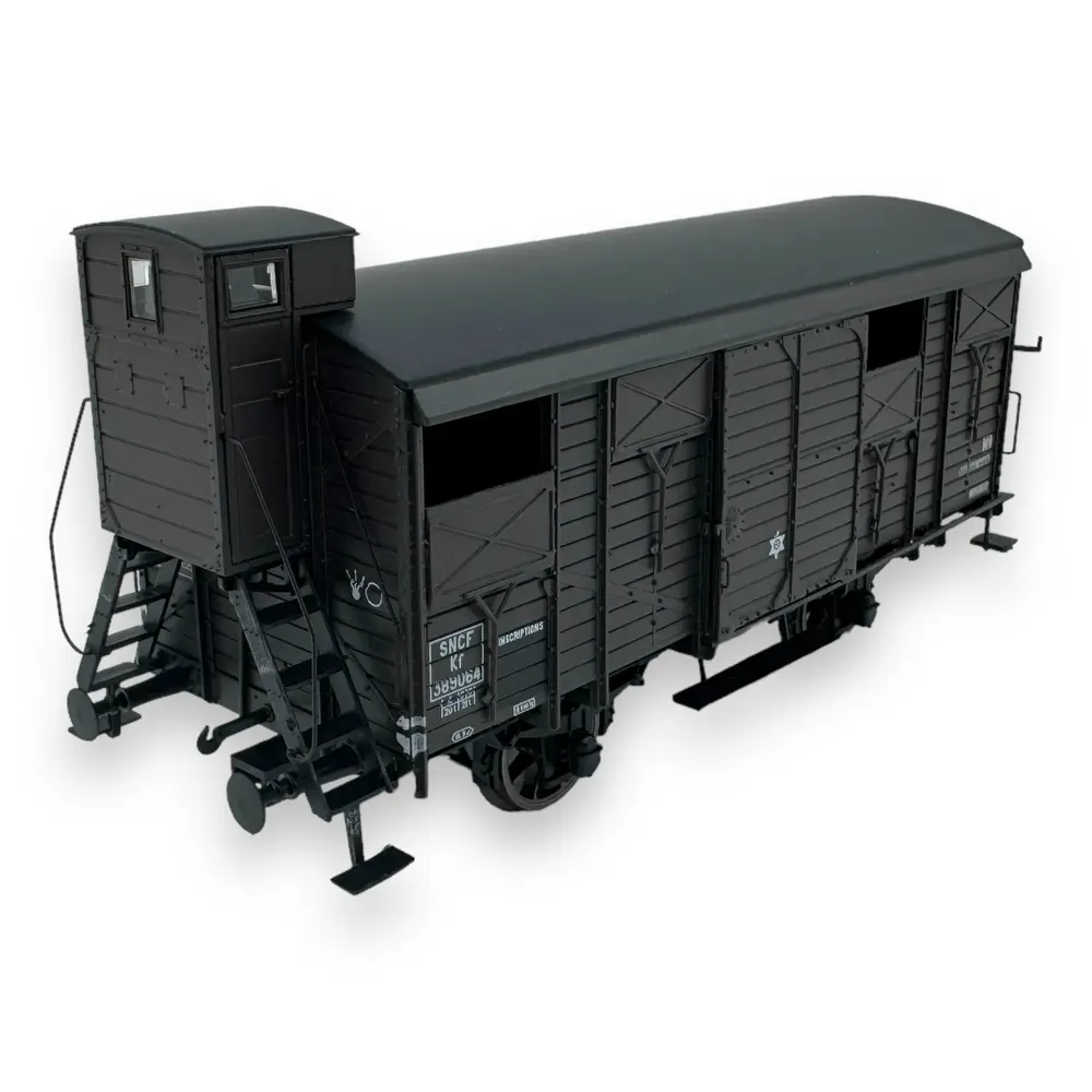 Wagon COUVERT PLM 20 T brun wagon 540, N° K 374010 avec renforts de
