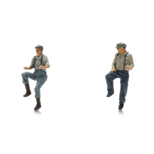 [AR5870105] Lot de 2 cyclistes cargo - ARTITEC 5870105 - HO 1/87