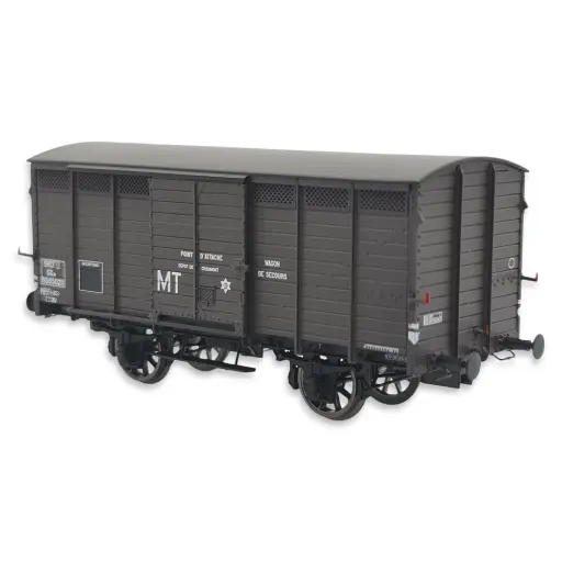 [REWB742] Wagon couvert ex-10T PLM "MT" REE Modèles WB742 - HO 1/87 - SNCF - EP III