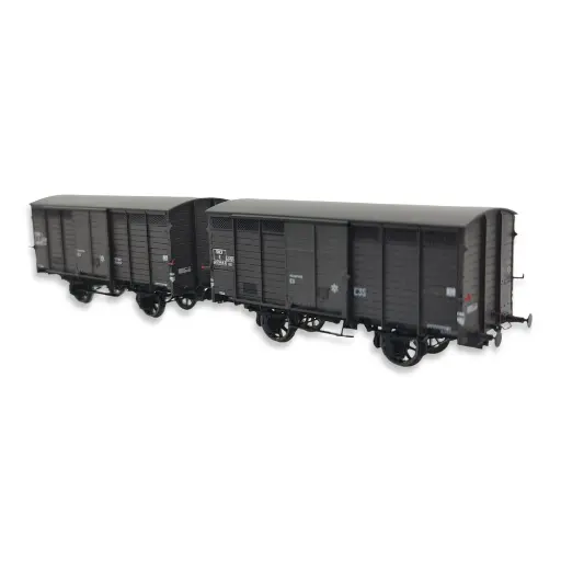 [REWB747] Set 2 Wagons primeurs ex-10T Type 3 REE Modèles WB747 - HO 1/87 - SNCF - EP III