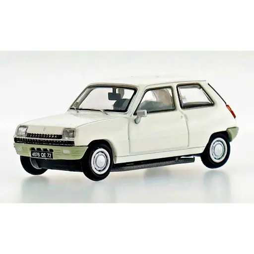 [RECB142] Voiture Renault R5 TL 1972 Blanche - REE MODELES CB 142 - HO 1/87