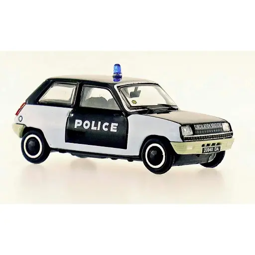 [RECB144] Voiture Renault R5 TL 1972 POLICE "Pie" REE MODELES CB 144 - HO 1/87