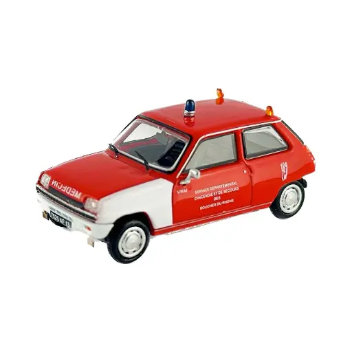[RECB145] Voiture Renault R5 TL 1972 MEDECIN-POMPIER - REE MODELES CB 145 - HO 1/87