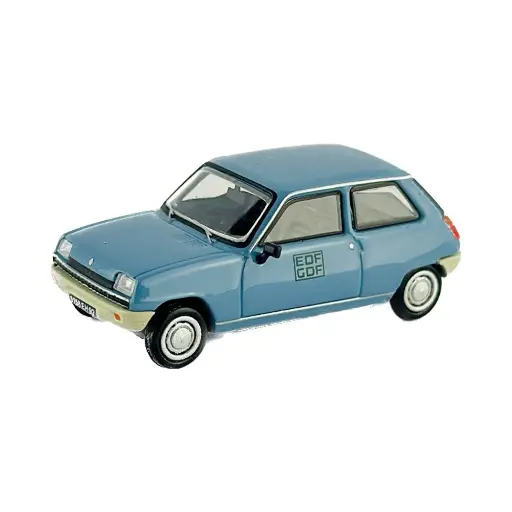 [RECB147] Voiture Renault 5 TL 1972 Bleu ciel EDF - REE MODELES CB 147 - HO 1/87