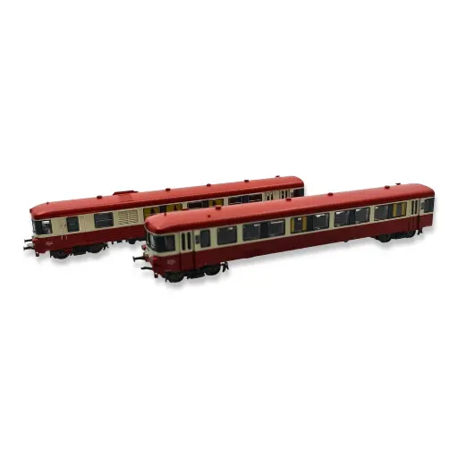 [RENW199] Autorail EAD X-4582 avec remorque XR-8373 - Ree Modèles NW-199 - N 1/160 - SNCF - Ep IV - Analogique - 2R