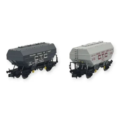 [RENW303] Coffret 2 wagons céréaliers - REE Modèles NW303 - N 1/160 - SNCF - EP III