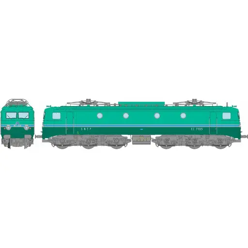 [REJM006S] Locomotive électrique CC 7103 - Digitale sonore - REE Modèles JM006S - HO - SNCF - EP IV-V