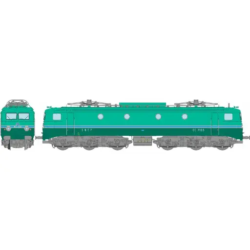 [REJM006SAC] Locomotive électrique CC 7103 - Digitale sonore - REE Modèles JM006SAC - HO - SNCF - EP IV-V
