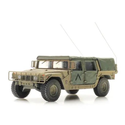 [AR6870540] Jeep Humvee du désert des États-Unis - Artitec 6870540 - HO 1/87