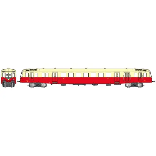 [RENW252] Autorail X 2450 - REE MODÈLES NW-252 - N 1/160 - SNCF - EP III - Analogique