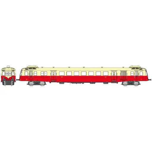 [RENW253] Autorail X-2434 - REE MODÈLES NW-253 - N 1/160 - SNCF - EP III - Analogique