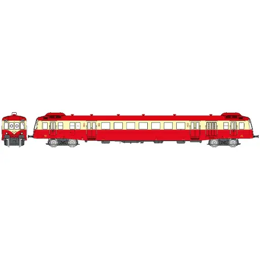 [RENW254] Autorail X-2458 - REE MODÈLES NW-254 - N 1/160 - SNCF - EP IV - Analogique - DC