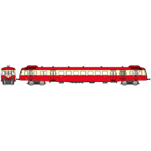 [RENW255] Autorail X-2470 - REE MODÈLES NW-255 - N 1/160 - SNCF - EP III/IV - Analogique - DC