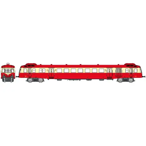 [RENW256] Autorail X-2463 - REE MODÈLES NW-256 - N 1/160 - SNCF - EP IV - Analogique - DC