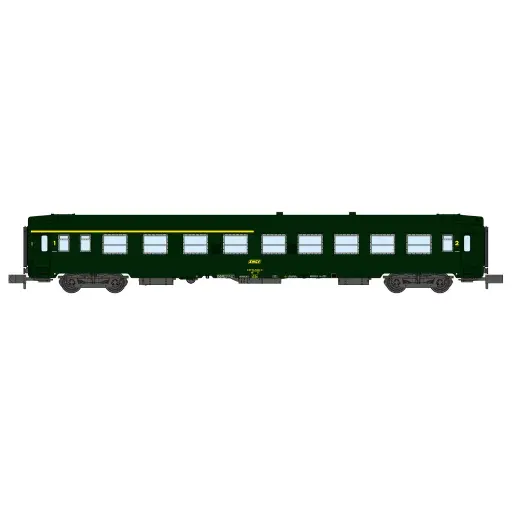 [RENW257] Voiture voyageurs UIC A4B5 - REE Modèles NW257 - N 1/160 - SNCF - EP IV