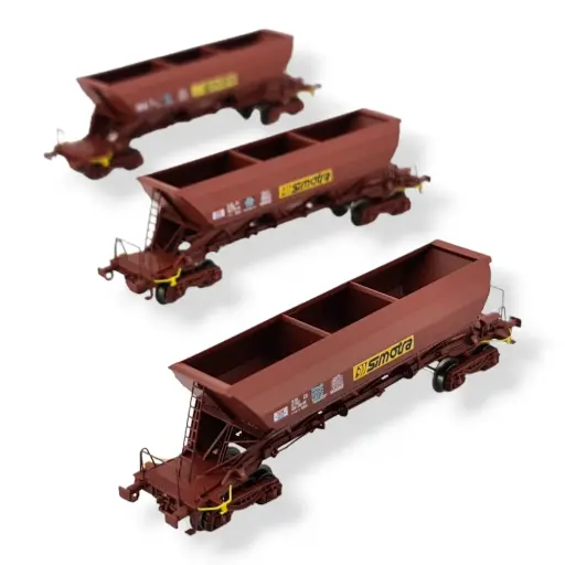 [RENW269] Set de 3 Wagons Trémies EX - REE MODÈLES NW-269 - N 1/160 - SNCF - EP V - DC