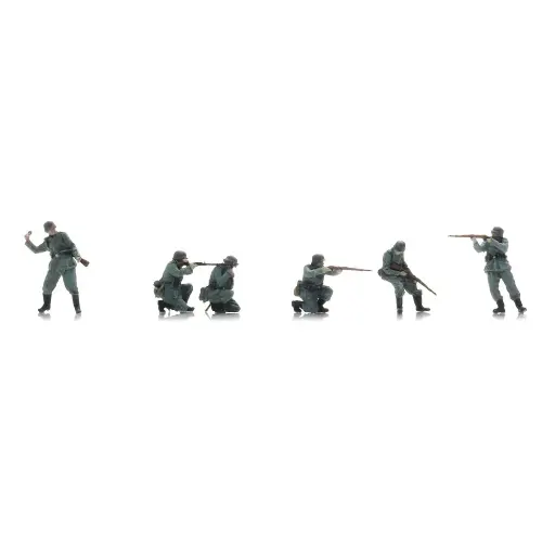 Lot De 11 Figurines Soldats Allemands 1/72 – Résine Non Peinte – DIY Maquette Histoire