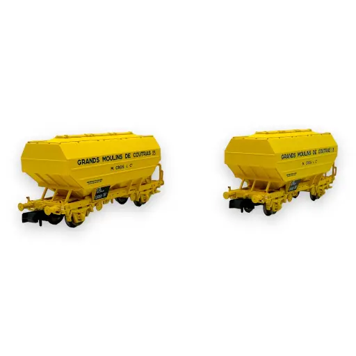 [RENW320] Set 2 wagons céréaliers - Ree Modèles NW-320 - N 1/160 - SNCF - Ep IV - 2R