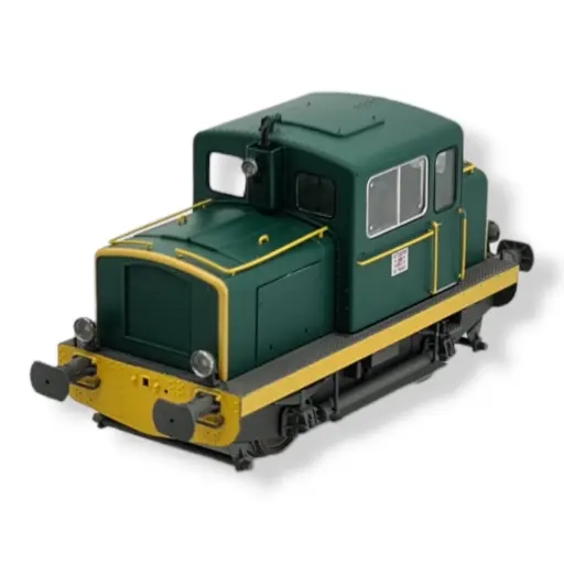 [REMB219] Locotracteur MOYSE 32 TDE - Vert Bande jaune -analogique- REE MODELES MB219 - SNCF