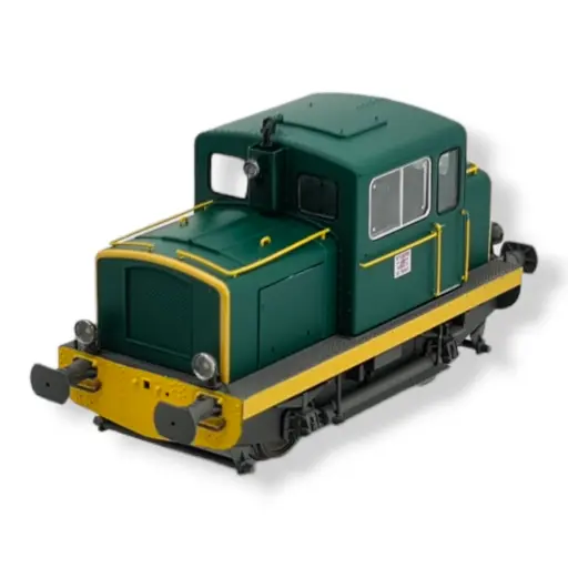 [REMB219S] Locotracteur MOYSE 32 TDE - Vert Bande jaune -Dcc Son- REE MODELES MB219S - SNCF