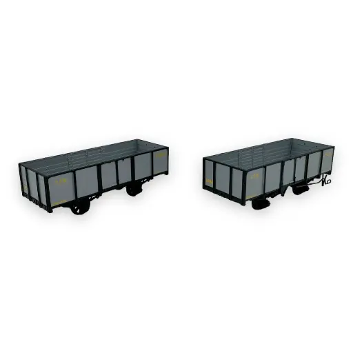 [REVM031] Set 2 wagons tombereaux - Ree Modèles VM-031 - HOm 1/87 - CFD - Ep III - 2R
