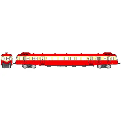 [RENW254S] Autorail X-2458 - REE MODÈLES NW-254 S - N 1/160 - SNCF - EP IV - Digital Sound - DCC