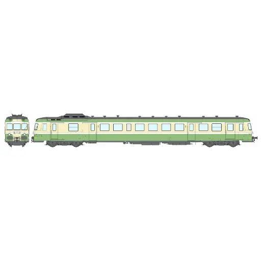 [REMB228] Autorail Diesel X 2899 - REE MODÈLES MB-228 - HO 1/87 - SNCF - EP III - Analogique - DC