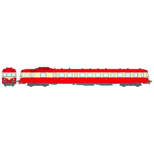 [REMB229S] Autorail Diesel X 2913 - REE MODÈLES MB-229 S - HO 1/87 - SNCF - EP IV - Digital Sound - DCC