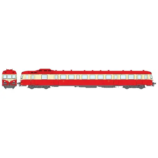 [REMB231] Autorail Diesel X 2900 - REE MODÈLES MB-231 - HO 1/87 - SNCF - EP IV - Analogique - DC
